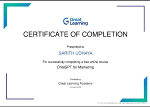 chatgpt certificate