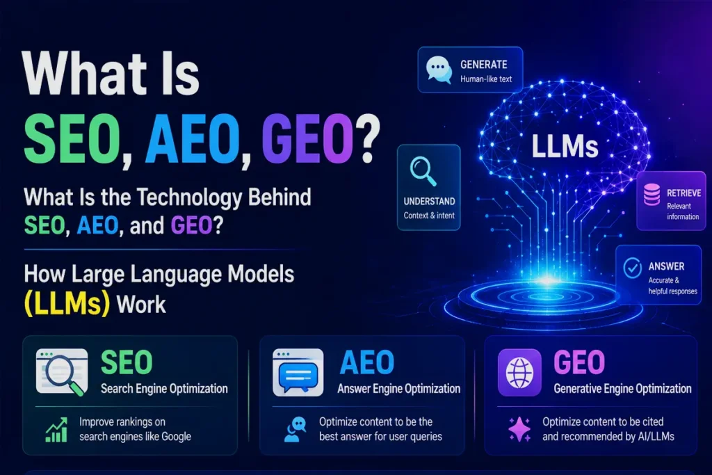 Mastering AI Search Optimization: SEO, AEO, GEO, and the Science Behind LLMs